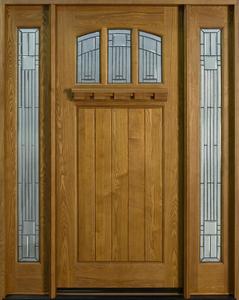 <span class=keywords><strong>Puerta</strong></span> de madera maciza de <span class=keywords><strong>cedro</strong></span> de entrada frontal exterior de último diseño con luz lateral - Product Image 3