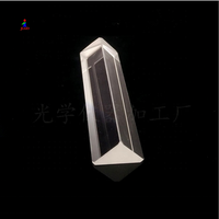 Prisme triangulaire en verre optique cristallin, arc-en-ciel, triangle équilatéral