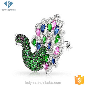 Paon animal dans divers couleur, strass coréen broche en express <span class=keywords><strong>ali</strong></span> - Product Image 1