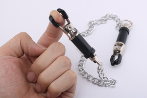 <span class=keywords><strong>Sex</strong></span>-Brustklemmen aus Edelstahl mit Metallkette, Nippel-Vibrationsklemmen, <span class=keywords><strong>Sex</strong></span>-Sklaven-Spielzeug zur Stimulation - Product Image 6