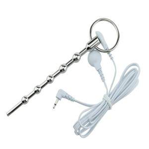 <span class=keywords><strong>Anneau</strong></span> et prise pour pénis électrochoc pour homme Dilatateur d'urètre Stimulation par fibres conductrices Jouet sexuel adulte pour le plaisir des hommes - Product Image 2