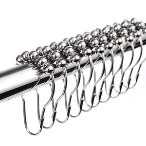 <span class=keywords><strong>Crochet</strong></span> pour <span class=keywords><strong>rideau</strong></span> de douche <span class=keywords><strong>Anneau</strong></span> de <span class=keywords><strong>rideau</strong></span> de douche en nickel lot de 12 vente en gros - Product Image 1