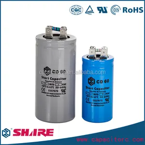 130-156 uf 330 v AC מוטורי החל אלומיניום אלקטרוליטי capacitor CD60