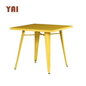 <span class=keywords><strong>Tavolo</strong></span> da Caffè Industriale <span class=keywords><strong>Vintage</strong></span> con Piano in Legno Quadrato Stile Bistrot per <span class=keywords><strong>Cucina</strong></span> e Ristorante - Product Image 5
