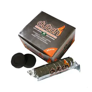 black round briquette 40mm holland hookah coals