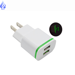 Doppia luce LED 2x 2.1A USB adattatore per <span class=keywords><strong>iPhone</strong></span> 5V caricatore da muro EU/US spina ricarica veloce per telefono cellulare tipo elettrico - Product Image 2