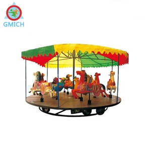 Parco divertimenti per bambini all'aperto 6 posti Mini carosello piccolo motore elettrico Merry-go-round - Product Image 5