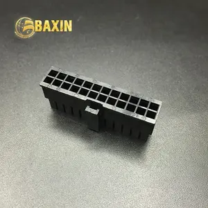 صنع في الصين أسود صغير تناسب 3.0 مللي متر الملعب 24pin موصل موليكس 43025-24P