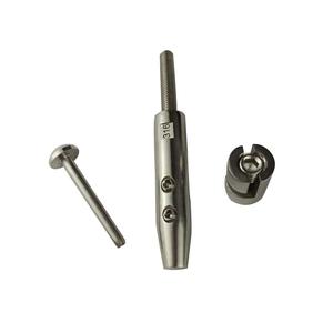 Inch Turnbuckle Hàm-Hàm Đóng Cơ Thể Thép Không Gỉ Thiết Bị Đầu Cuối Không Swageless Chủ Đề Gỗ - Product Image 5
