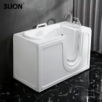 1.3m Acrylic Disabled自立高齢ウォークで浴槽シャワーコンボのための浴室とシート