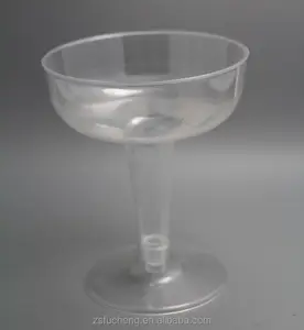 Ps en plastique Transparent verre à cocktail, Jetables tasses de Champagne