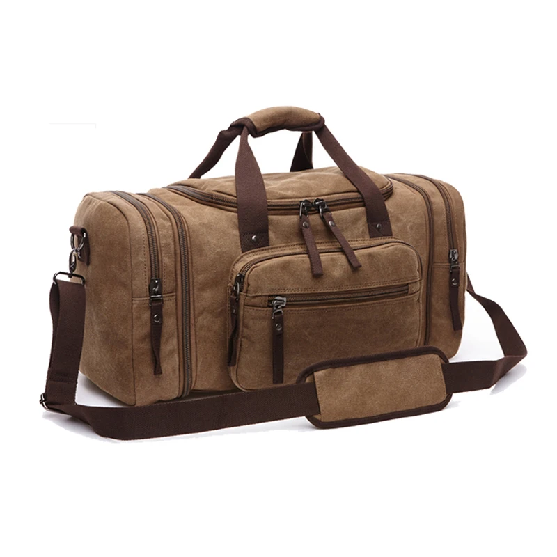 USA korean weekend duffle bag american tourist canvas duffel tote large men durable travel bag