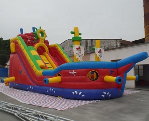 Bon prix grande maison gonflable de rebond de pirate <span class=keywords><strong>2020</strong></span> conception personnalisée château sautant gonflable enfants ville amusante rapide 2024 vente - Product Image 2