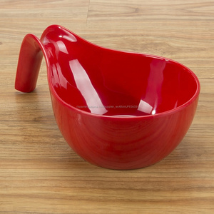 Alta calidad <span class=keywords><strong>ronda</strong></span> attacked de melamina plato de comida con mango para uso <span class=keywords><strong>en</strong></span> restaurantes - Product Image 5