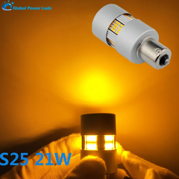 t20 PY21W BAU15S 4014smd AMBER 21W Halogen lamp led replacement bulb Canbus led car turning light