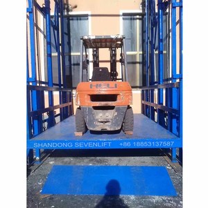 8M 500Kg Gudang Kargo Luar Ruangan Lift Barang Hidrolik Elektrik Rel Panduan Ruang Bawah Tanah DIY Meja Angkat Platform - Product Image 5
