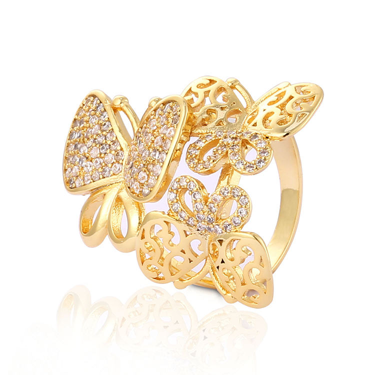 Shop Our Selection of 18K Gold Plated Rings from Saudi Arabia - Main Image