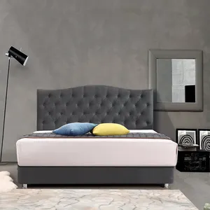 Quadro de cama de couro atacado com armazenamento em design de luxo