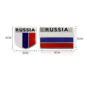 Custom 3D Embossed Car Emblem <strong>Flag</strong> Bumper Country <strong>Sticker</strong> Factory Price for Car Body Decoration - Product Image 3