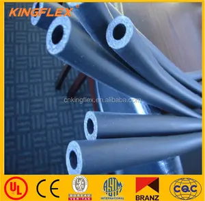 Kingflex tubulação de borracha elástica, flexível, célula fechada, tubo de isolamento térmico