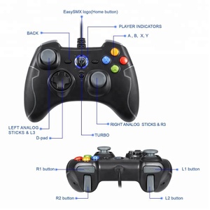EasySMX оптовая продажа <span class=keywords><strong>PS3</strong></span> джойстик водонепроницаемый разъем usb игровой контроллер для ПК - Product Image 6