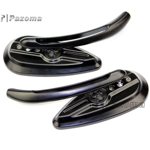 <span class=keywords><strong>Specchietti</strong></span> <span class=keywords><strong>Retrovisori</strong></span> Universali Cromati per Moto Harley Dyna Softail Sportster Custom, <span class=keywords><strong>Specchietti</strong></span> Laterali a Forma di Teschio - Product Image 6
