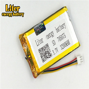 2.5-<span class=keywords><strong>3</strong></span> P <span class=keywords><strong>3</strong></span>.7 V lithium battery 705075 3200 mah high density plate lipo battery lithium Polymer li ion battery - Product Image 3