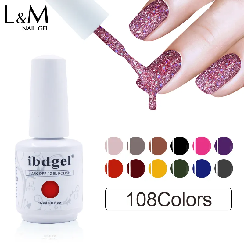 Ibdgel Hot Selling esmaltesの15ミリリットルuvネイルジェルポリッシュラッカー