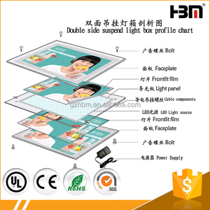 Boîte à lumière LED fine en cristal pour vitrine d'agent immobilier - Product Image 6