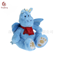 Sac à bandoulière double personnalisé 2017 Sac d'école pour enfants en peluche violet Peluche Dinosaure Élève Sac à dos