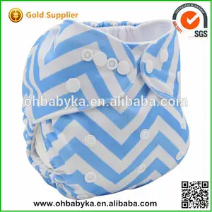 ohbabyka cuidado del bebé productos lavable bebé impresa asistente de pañales de tela