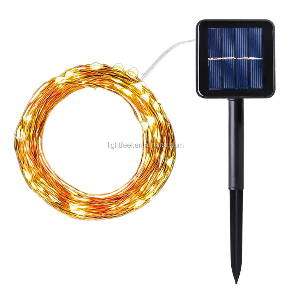 Solar String Lights outdoor led garden light 10M 100 LED Copper Wire String Fairy Lights Waterproof Christmas Solar Power Lamp