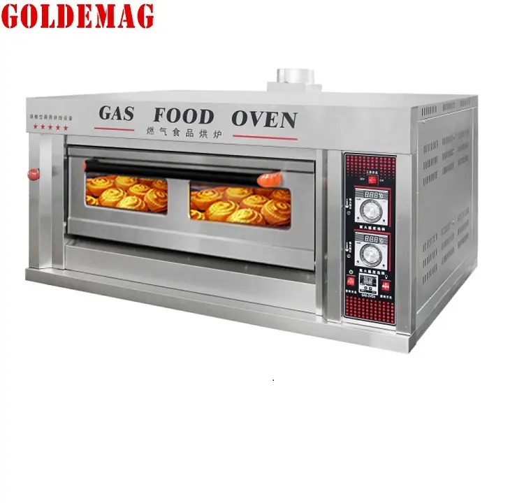 RQCL-13 Einzel deck 3 Tabletts Kapazität Gas baking ppizza Ofen von kommerziellen Bäckerei eEquipment für Catering