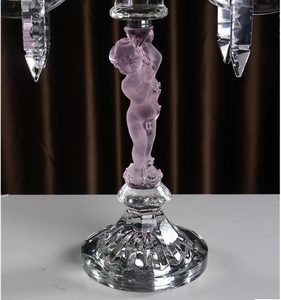Color rosa 2 brazos <span class=keywords><strong>de</strong></span> cristal <span class=keywords><strong>candelabro</strong></span> hermosa decoración <span class=keywords><strong>de</strong></span> <span class=keywords><strong>la</strong></span> Mesa <span class=keywords><strong>de</strong></span> boda - Product Image 3