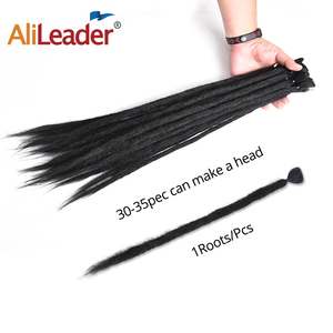 Alileader 20inch Handmade Dreadlock Crochet Braid Hair Extensions <strong>Synthetic</strong> <strong>Dreadlocks</strong> - Product Image 5