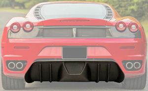 10% Venta para nuevo para 430 Scud Style Difusor de parachoques trasero Acabado de alto brillo 3K Twill Weave Surface Bolt-On Instalación - Product Image 2