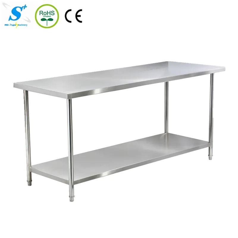 Mesa de trabajo de acero inoxidable para cocina, buen precio, superventas (WTC-202)