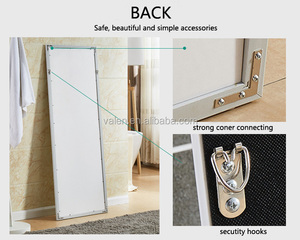 <span class=keywords><strong>Miroir</strong></span> de salle de bain taille personnalisée en Chine <span class=keywords><strong>miroir</strong></span> de salle de bain design de projet d'hôtel <span class=keywords><strong>miroir</strong></span> <span class=keywords><strong>mural</strong></span> décoratif debout pleine longueur <span class=keywords><strong>blanc</strong></span> pour chambre à coucher - Product Image 4