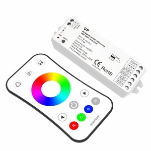 SKYDANCE 12-24V RGB RGBW RF <span class=keywords><strong>LED</strong></span> Contrôleur + Télécommande 4 canaux Gradateur pour le contrôle de l'éclairage <span class=keywords><strong>led</strong></span> bande ensemble - Product Image 1