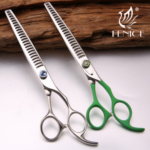 Fenice-Tijeras profesionales para el cuidado de mascotas, tijeras de adelgazamiento, acero inoxidable, 7,5 pulgadas - Product Image 3