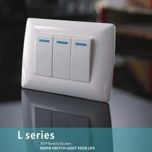 Igoto estándar latina serie L precio más barato 3 gang light switches - Product Image 1