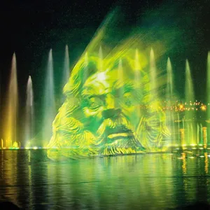 免费设计湖喷泉设计激光表演水幕电影