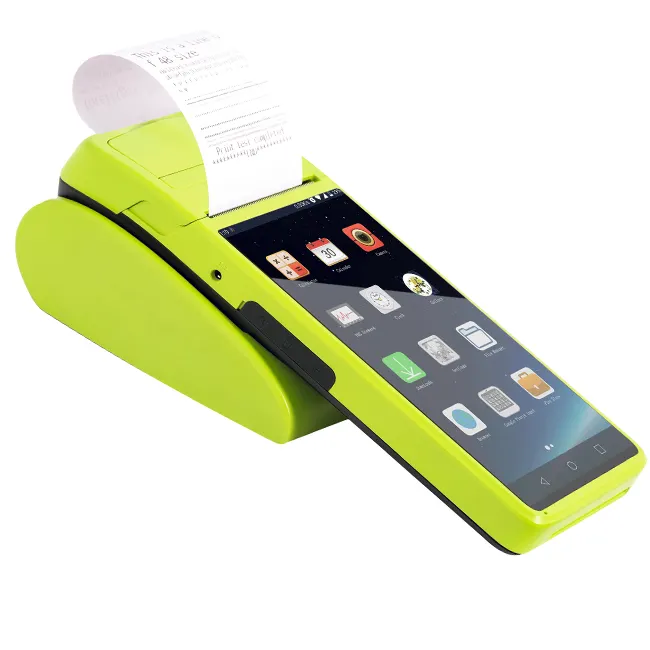 5.5 Inch 4G Mobiele Mini Kassa Draagbare Handheld Android Pos-systeem Terminal Met Card Swipe En Barcode Scanner