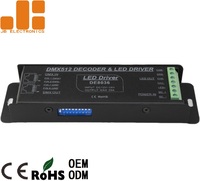 JIBANG DC12-24V 5Ax4CH RGBW Tension Constante DMX512 Décodeur DMX CONDUIT Conducteur DE8036
