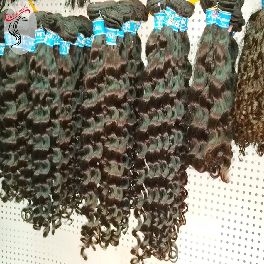 גלם מפיצי שיער לציפורן בתולה מונגולי לא מעובד עמוק גל שיער חבילות