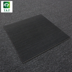 Piastrella in Ceramica Antiscivolo Stile Occidentale Nera Opaca con Texture Lineare 60x60 - Product Image 6