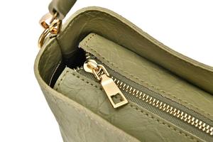 Sac seau en cuir PU pour femmes, sacoche à main personnalisé, fourre-tout vert massif, simple épaule, souple pour filles, Shopping en ligne - Product Image 4