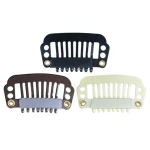 8-teeth 28mm Shape Hair Extension Tools Hair Snap Clip Wig Hair Extension Clips