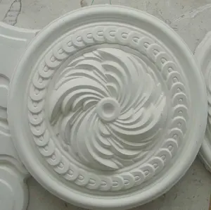 Chất Lượng Cao Đẹp 3D Flower Thiết Kế Thạch Cao Cornice Khuôn Và Thạch Cao Đèn Đĩa/Cornice Vương Miện Trần Huy Chương