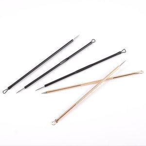 Removedor de <span class=keywords><strong>cera</strong></span> para los oídos, oro rosa, elimina las espinillas, <span class=keywords><strong>tratamiento</strong></span> del acné, aguja para eliminar el acné, aguja para espinillas negras, extractor de espinillas - Product Image 2